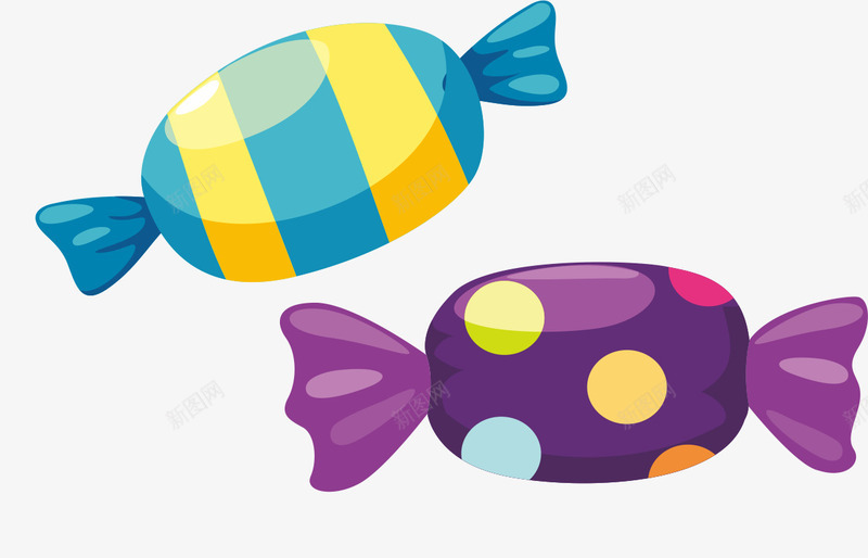 糖果矢量图ai免抠素材_88icon https://88icon.com 六一儿童节 卡通 可爱 糖 糖果 矢量图