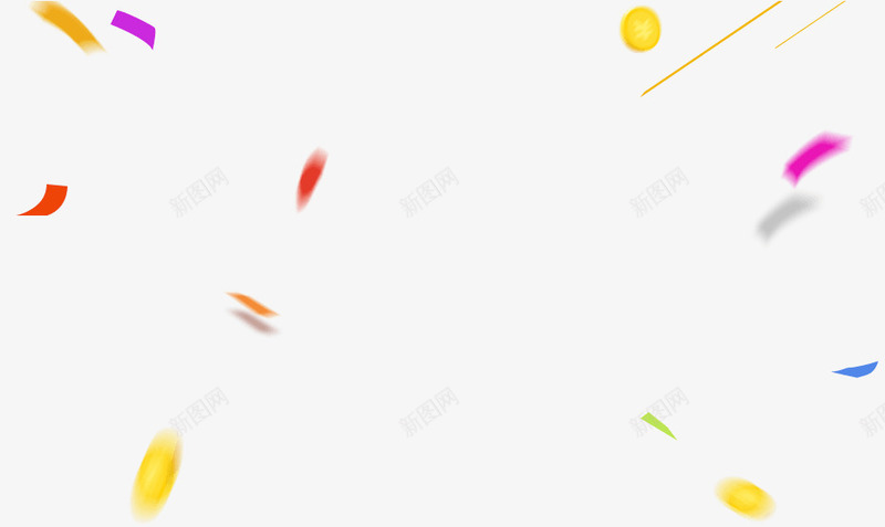 金币彩带悬浮漂浮元素png免抠素材_88icon https://88icon.com 元素 彩带 彩带飘飘 悬浮 漂浮 金币
