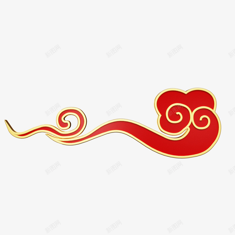 c4d云纹png免抠素材_88icon https://88icon.com c4d 一朵祥云 云纹 云锦花纹 如意纹 祥云 红金色