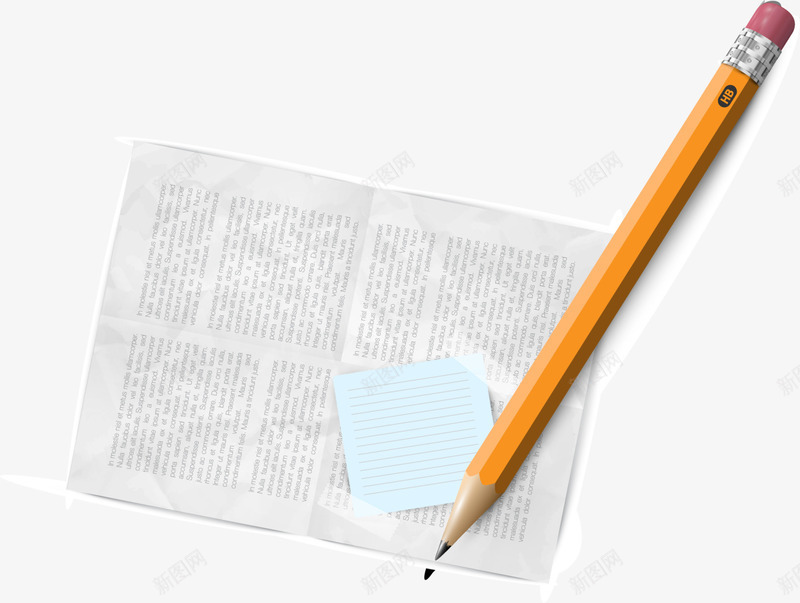 学习用品白色试卷纸张png免抠素材_88icon https://88icon.com 学习用品 开学季 白色纸张 蓝色便签纸 试卷纸张 黄色铅笔