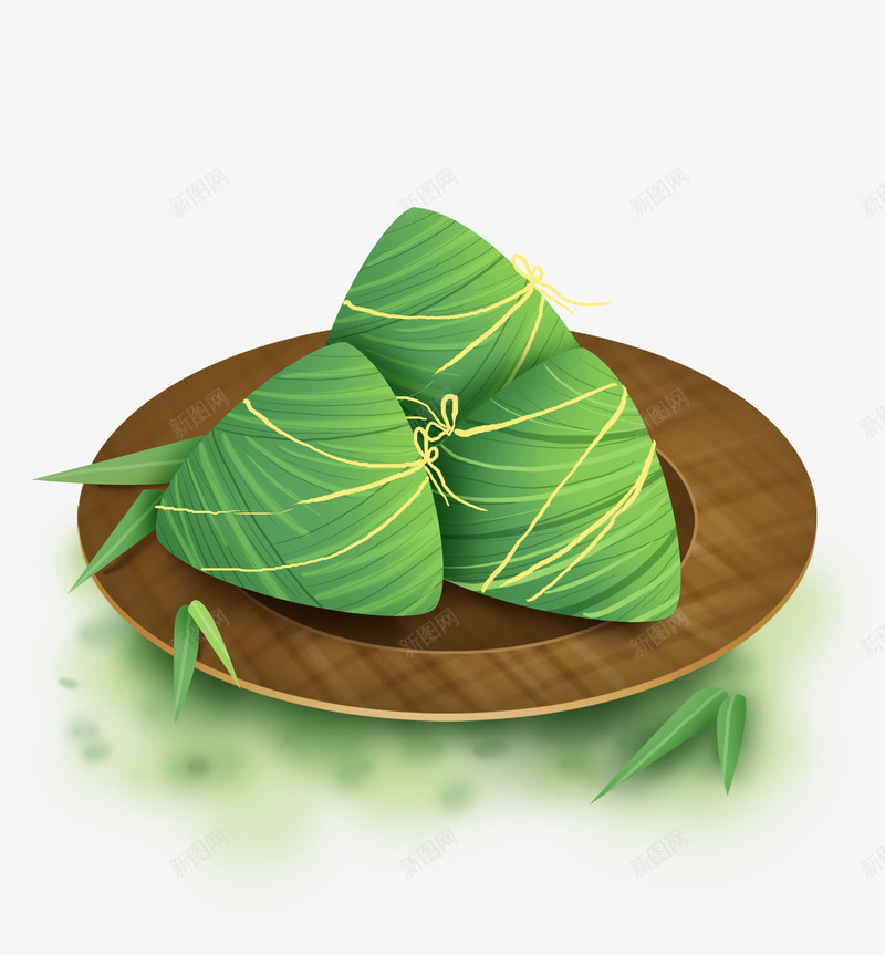 端午龙舟粽子png免抠素材_88icon https://88icon.com 卡通 端午 粽叶 粽子