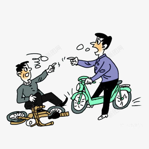 撞车吵架了png免抠素材_88icon https://88icon.com 交通事故 卡通 塞车 插图 撞车 漫画 粗口 逼逼图