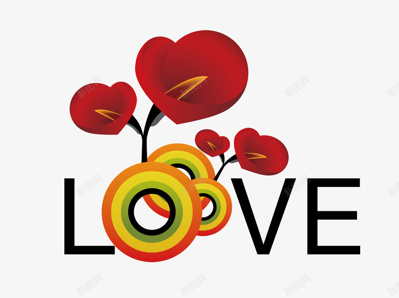 爱情之花png免抠素材_88icon https://88icon.com 婚庆 爱情之花 英文 装饰