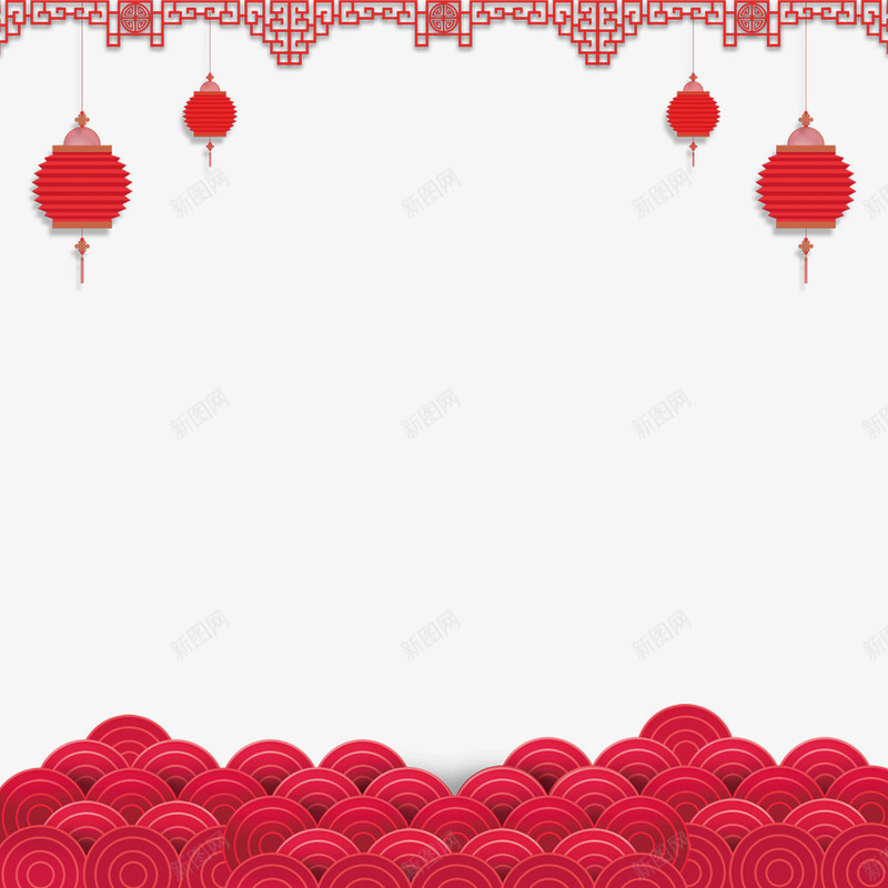 春节png免抠素材_88icon https://88icon.com 2018年 2018年狗年 2023 2023春节 喜庆 团聚 春节 灯笼 狗年 狗年大吉 祝福 红灯笼 红色 装饰