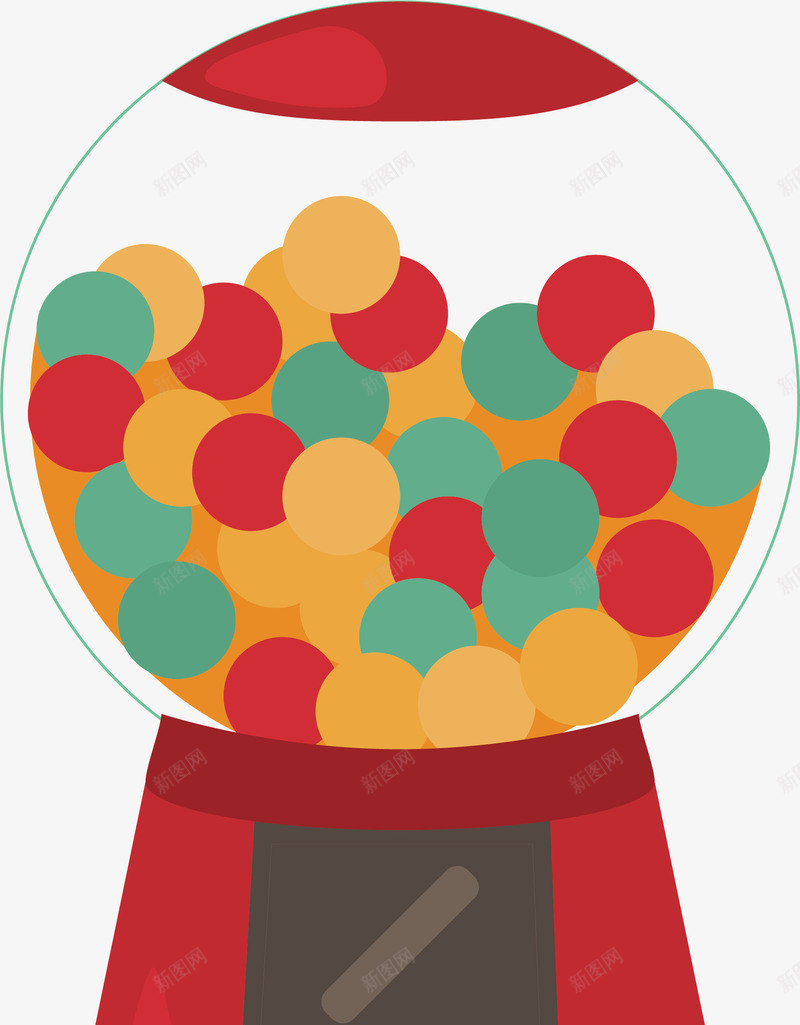 摇奖机png免抠素材_88icon https://88icon.com png 卡通扭蛋 双色球 抽奖机 摇奖机 机器