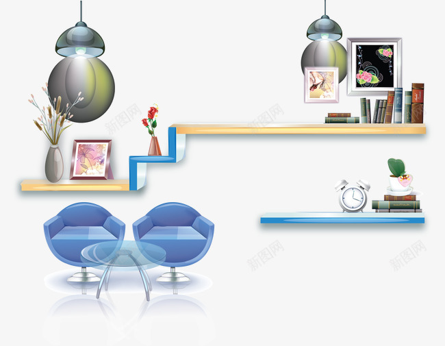 室内装修矢量图ai免抠素材_88icon https://88icon.com 创意卡通 创意设计 装饰图案 矢量图
