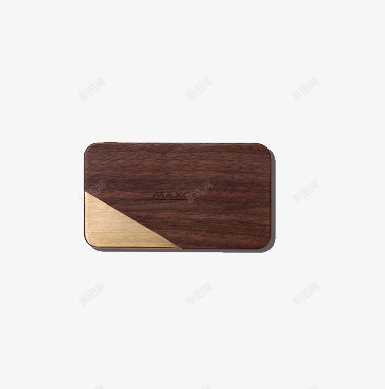 桃木外表充电宝png免抠素材_88icon https://88icon.com 产品实物 充电宝 棕色