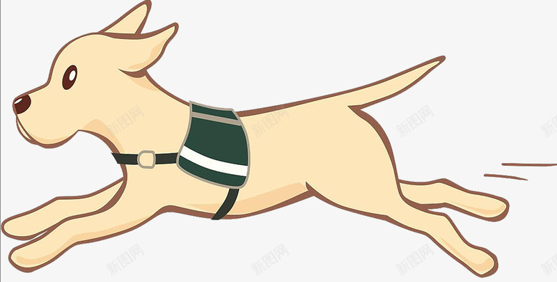 奔跑的导盲犬png免抠素材_88icon https://88icon.com 卡通导盲犬 可爱的导盲犬 导盲犬 忠诚的导盲犬 手绘导盲犬 盲人的导盲犬