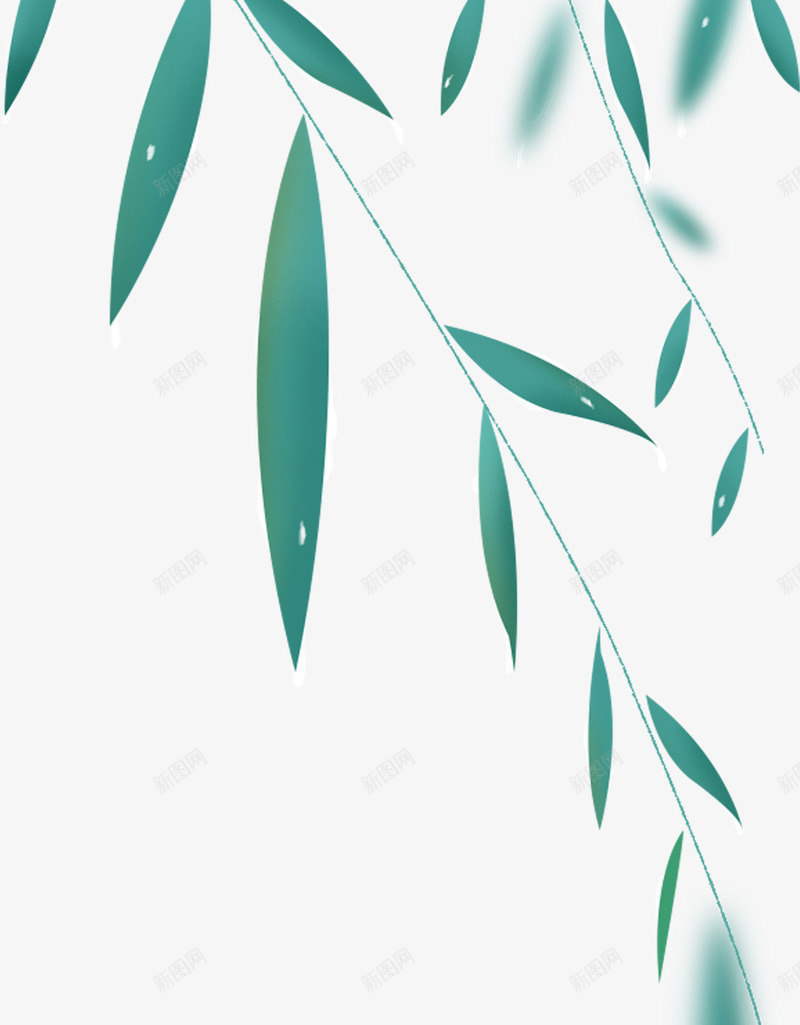 清明节柳树装饰柳叶png免抠素材_88icon https://88icon.com 杨柳 柳叶 柳树 柳树叶 清明节 装饰