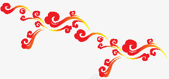 吉祥云纹png免抠素材_88icon https://88icon.com 吉祥云纹矢量 底纹边框 矢量图库 红云 花纹花边