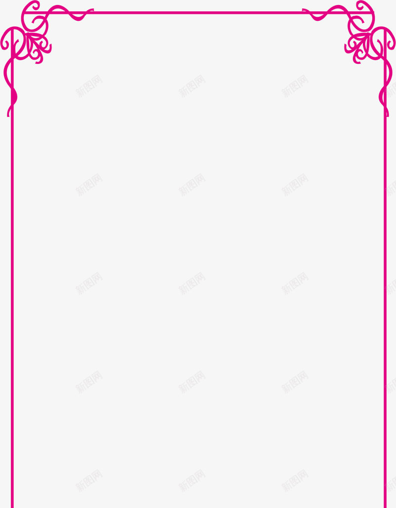 简单边框png免抠素材_88icon https://88icon.com 中国风边框 卡通 竖条边框 竖着边框 边框