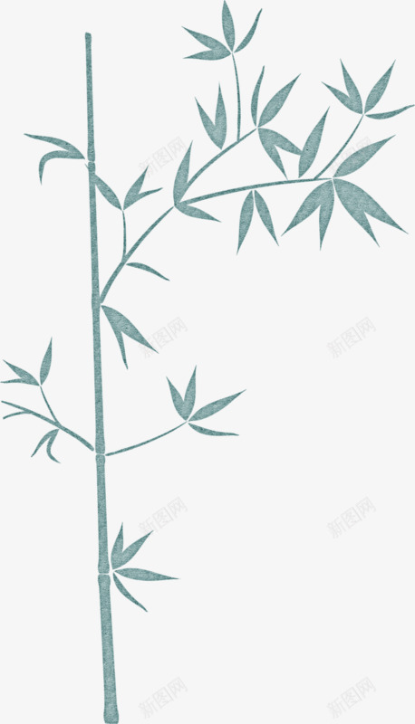 简单手绘竹子png免抠素材_88icon https://88icon.com 彩色 手绘 竹子 简单