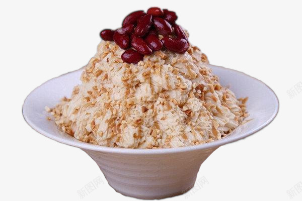 红豆花生绵绵冰png免抠素材_88icon https://88icon.com 甜食 红豆 绵绵冰 花生口味 花生绵绵冰