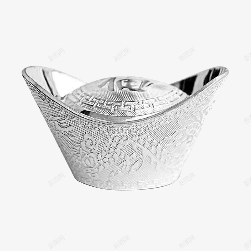 龙凤纯银元宝png免抠素材_88icon https://88icon.com 999足银 产品实物 免抠素材 招财进宝 摆件 礼品 空心 纯银元宝 银元宝 银锭 龙凤
