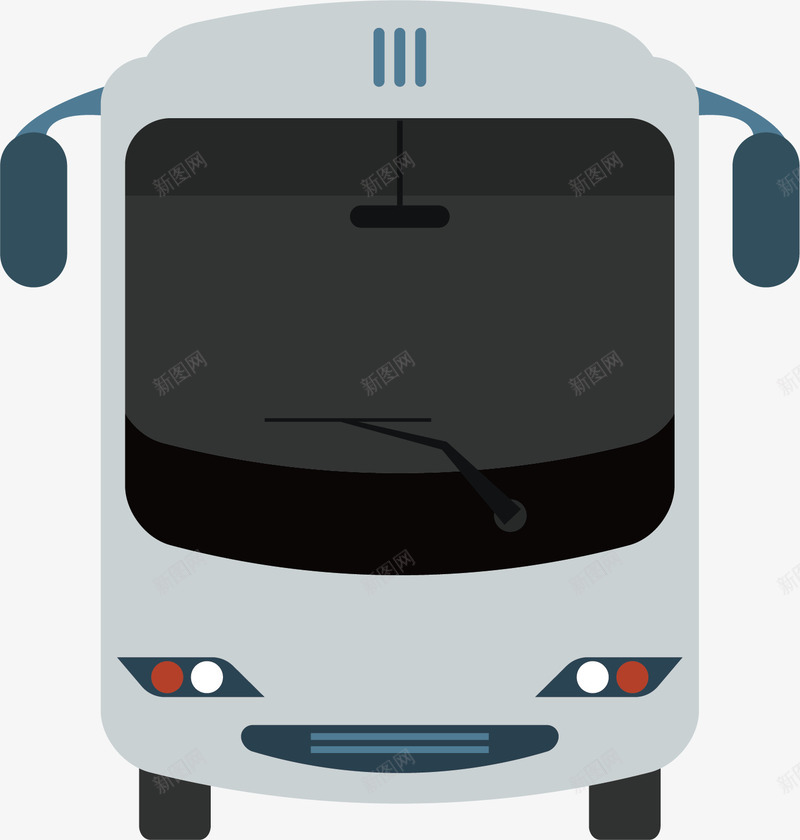 白色的公共汽车矢量图ai免抠素材_88icon https://88icon.com 客车 开车 汽车 货车 车窗 车身 车轮 车辆 轮胎 轿车 矢量图