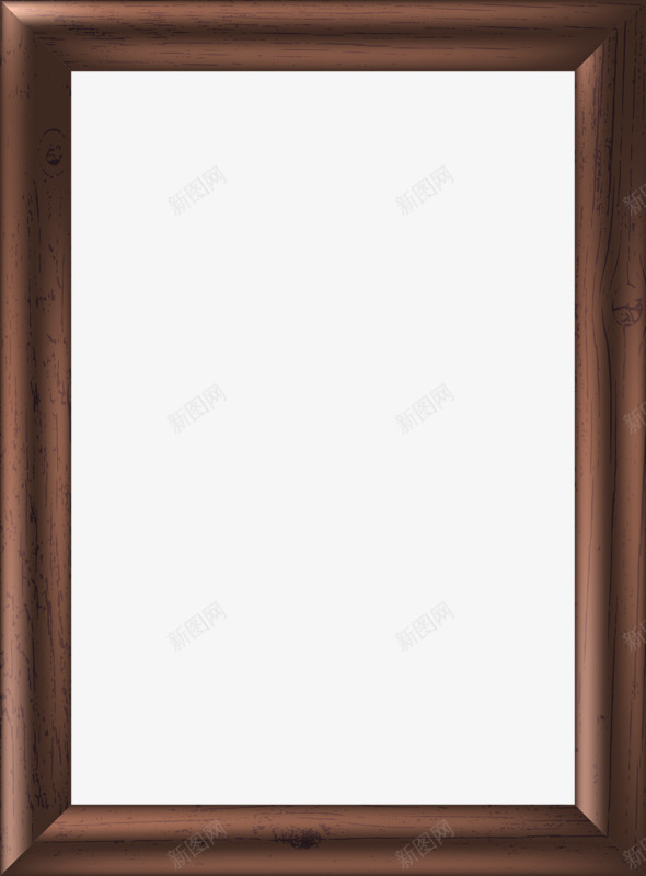 棕色相框png免抠素材_88icon https://88icon.com 复古 手绘 棕色 相框 边框