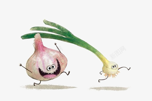 卡通大蒜png免抠素材_88icon https://88icon.com 一捆 创意 大葱 大蒜免扣PNG 大蒜插画 奔跑 手绘大蒜 调味品