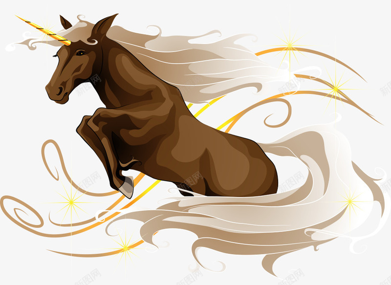 奔跑的马png免抠素材_88icon https://88icon.com 动物 卡通动物 卡通马 奔跑的马匹 马匹 骏马
