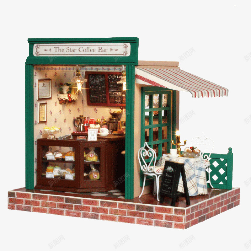 diy小屋拼装模型屋别墅玩具png免抠素材_88icon https://88icon.com 创意礼物 复试大别墅 炫酷跑车 西雅图手工制作小房子 豪华浴室