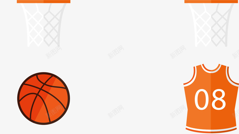 篮球元素篮框篮球衣png免抠素材_88icon https://88icon.com 体育运动 球类运动 球衣 篮板 篮框 篮球 篮球框 篮球筐 运动