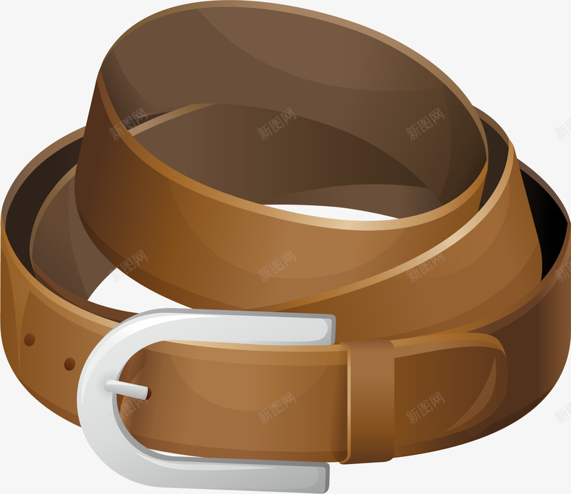 简约棕色皮带png免抠素材_88icon https://88icon.com 免抠PNG 圆孔 棕色 皮带 简约 阴影