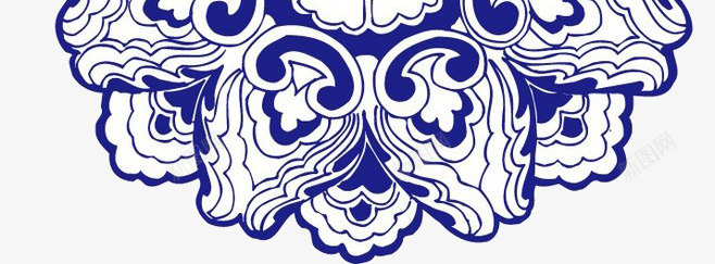 青花瓷图案矢量图eps免抠素材_88icon https://88icon.com 创意 图案 蓝色 青花瓷 矢量图
