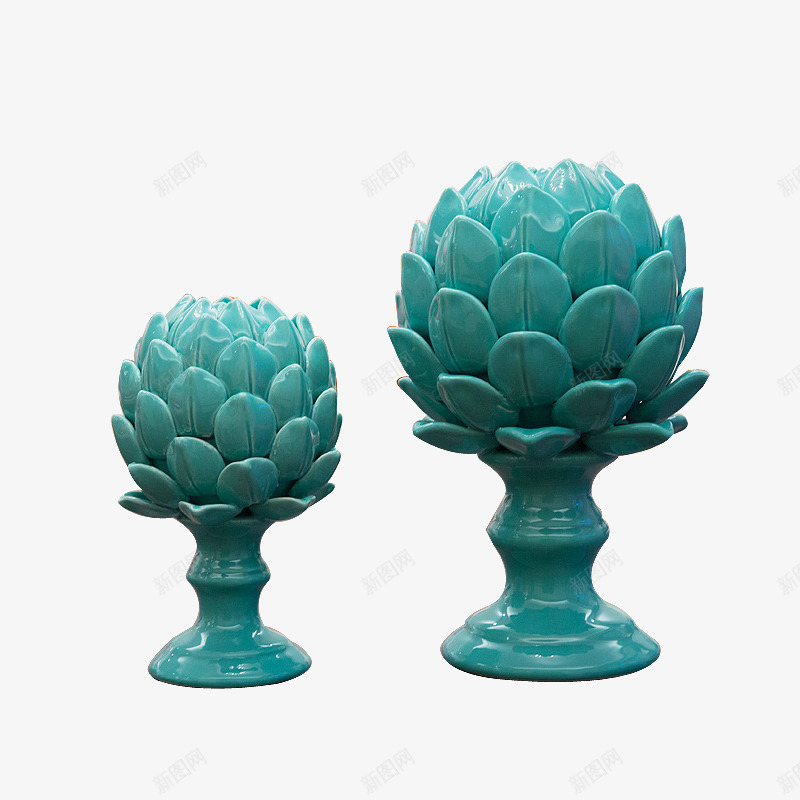 电视柜花装饰品png免抠素材_88icon https://88icon.com 产品实物 宝莲灯 新中式树木 陶瓷树叶