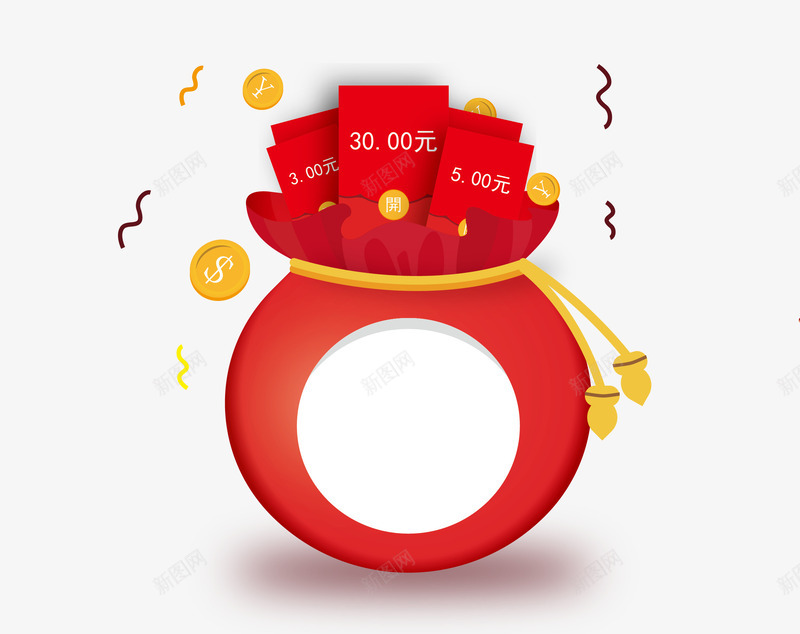 红包福袋元素矢量图ai免抠素材_88icon https://88icon.com 福袋 红包 红包礼袋 红包福袋元素 矢量图