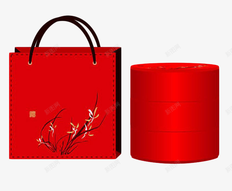 红色小巧精致圆盒png免抠素材_88icon https://88icon.com 古典 圆柱体 圆盒 时尚 百搭 简约 精致 红色 风格化