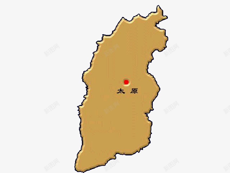 棕色山西地图png免抠素材_88icon https://88icon.com 地图 山西 山西地图 棕色