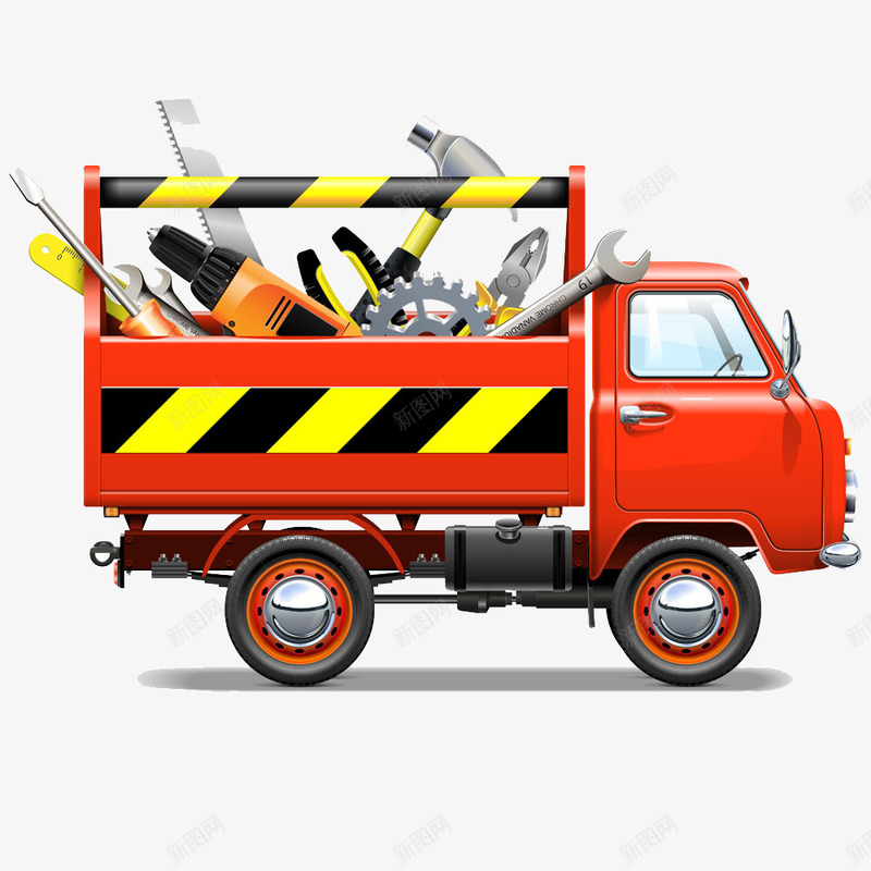 卡通手绘卡通汽车与装修工具png免抠素材_88icon https://88icon.com 交通工具 卡通手绘 卡通汽车与装修工具