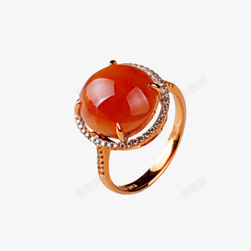 缤纷美饰18K金钻石png免抠素材_88icon https://88icon.com 产品实物 天然A货 时尚优雅 红翡蛋面豪华镶嵌 翡翠戒指