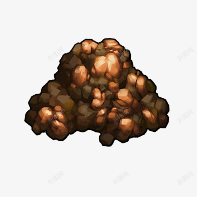 金矿游戏类写实道具png免抠素材_88icon https://88icon.com 写实类 发光 游戏 精美 精良 设计感好 道具 金矿 闪亮