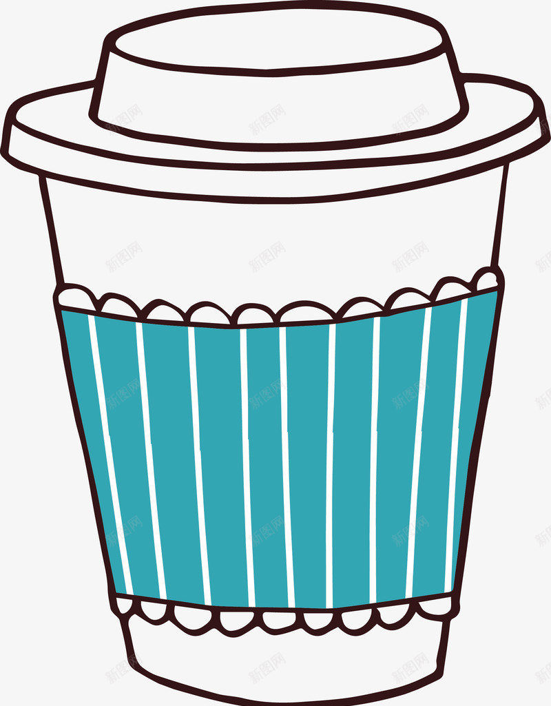 卡通手绘蓝色奶茶杯子图矢量图ai免抠素材_88icon https://88icon.com 卡通杯子 可爱 咖啡 奶茶 手绘 杯子 热气 焦糖奶茶 蓝色 饮品 饮料 矢量图