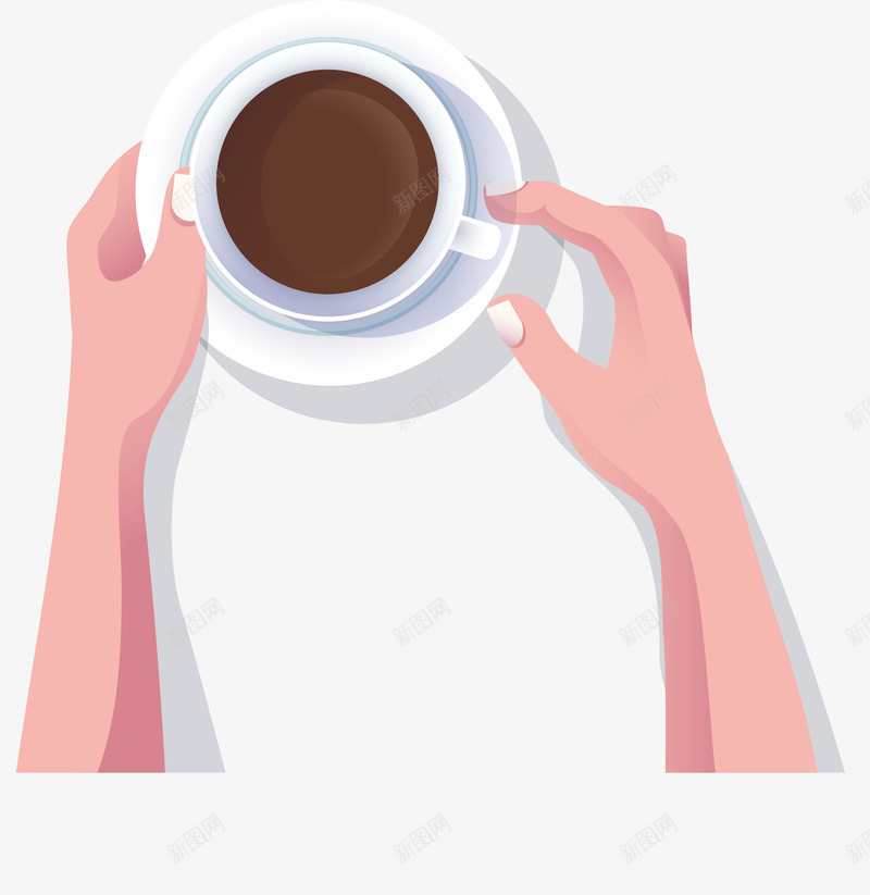 双手拿着咖啡杯喝咖啡矢量图ai免抠素材_88icon https://88icon.com 下午茶 咖啡杯 喝咖啡 手拿咖啡 白色杯子 矢量png 矢量图