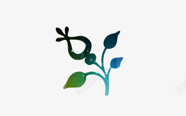 蓝绿色花朵形状png免抠素材_88icon https://88icon.com 形状 绚丽 花 花朵 蓝绿色