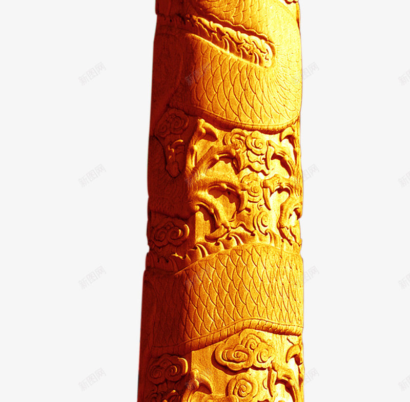 金色华表png免抠素材_88icon https://88icon.com 中国 中国风 华表 国庆 天安门 石柱 神殿柱子 象征 金色