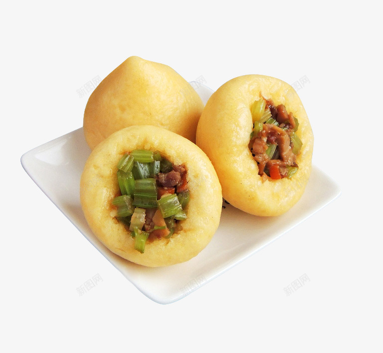 杂粮窝窝头png免抠素材_88icon https://88icon.com 特色美食 白色盘子 窝窝头 肉 芹菜 餐饮素材