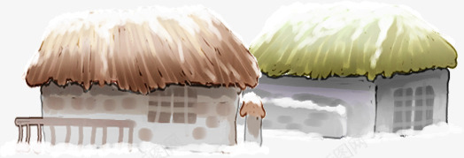 手绘韩式简约美景村庄房屋png免抠素材_88icon https://88icon.com 房屋 村庄 简约 美景