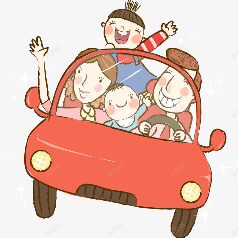 卡通自驾png免抠素材_88icon https://88icon.com 一家人度假 人物 全家踏青 卡通 可爱 旅游 我的家人 手绘 旅游 旅游陪伴 春天来了 春天远足 春日踏青 春日郊游 汽车 游玩 自驾游 踏青主题 踏青漫画 远足踏青 郊游