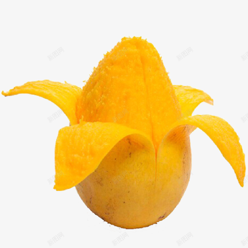 剥皮的芒果png免抠素材_88icon https://88icon.com 产品实物 新鲜 水果 黄色