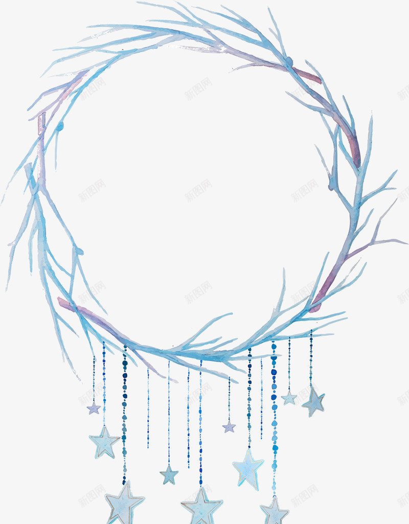 手绘树枝圆环装饰图案png免抠素材_88icon https://88icon.com 图案设计 墙纸图案 家纺图案 干笔画花纹 手绘花纹图案 水彩花纹图案 简洁图案 绘画书法 装饰花纹