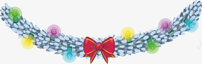银色圣诞边框png免抠素材_88icon https://88icon.com 五彩彩灯 圣诞彩灯 彩灯 矢量png 蝴蝶结 银色边框