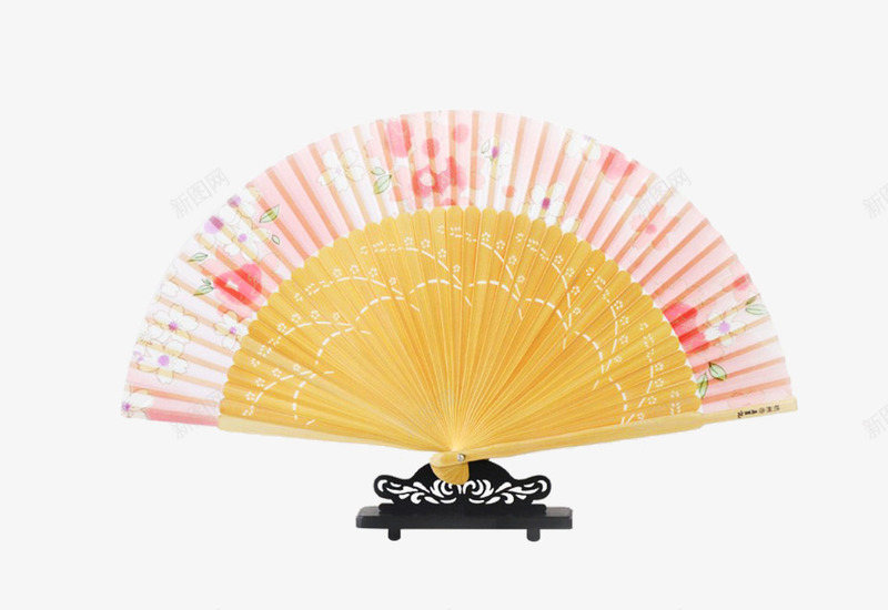 粉色中国风扇子装饰png免抠素材_88icon https://88icon.com 国风 扇子 粉色 装饰