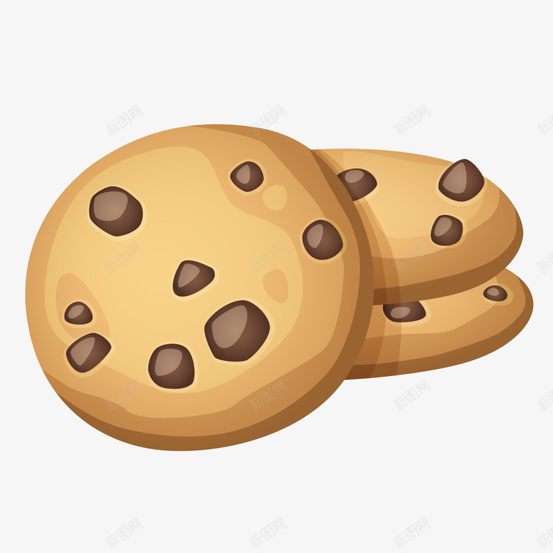 曲奇饼干食物矢量图ai免抠素材_88icon https://88icon.com 卡通 卡通饼干 天猫吃货节 曲奇饼干 矢量图 零食 食物