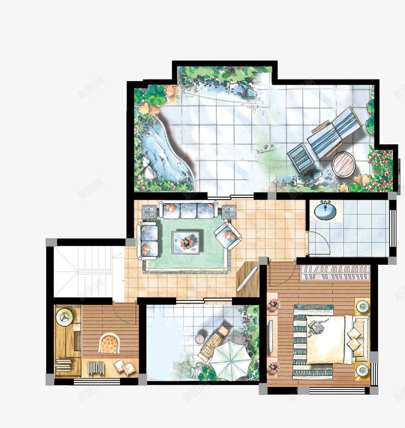 室内户型图png免抠素材_88icon https://88icon.com 室内方案 室内设计户型格局 平面图纸 户型图 户型平面图环境设计 房屋平面图 欧式设计