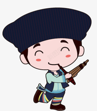 傣族卡通男生图案png免抠素材_88icon https://88icon.com 乐器演奏 人物 傣族 傣族生活 卡通 可爱的 男生 简图