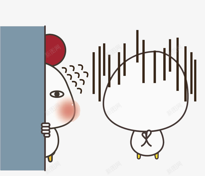 尴尬的小鸡png免抠素材_88icon https://88icon.com 可爱的 小鸡 尴尬的 捉迷藏 插图 贪玩的 鸡年
