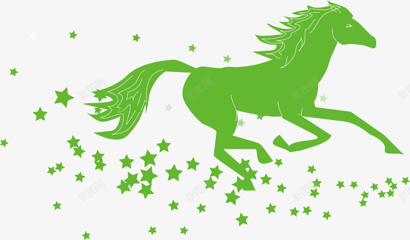 奔跑在天上的马png免抠素材_88icon https://88icon.com 动物 种马 自然