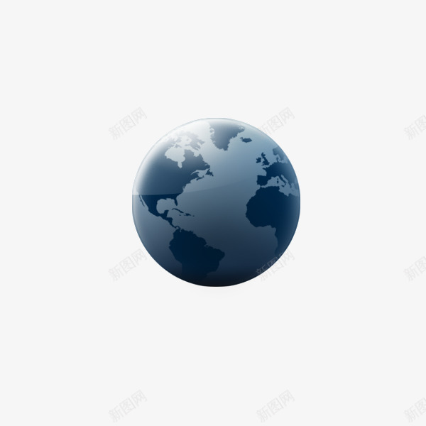 蓝色地球球体png免抠素材_88icon https://88icon.com 世界 地球 球体 蓝色
